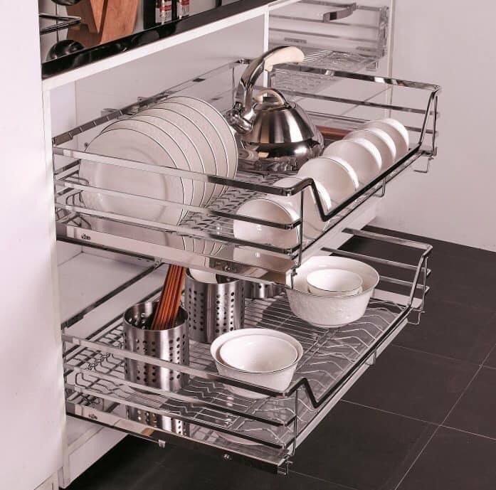Kệ xoong nồi nan dẹt inox 304